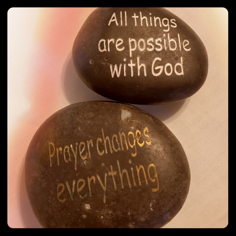 Inspiration River Stones Engraved Serenity Stone